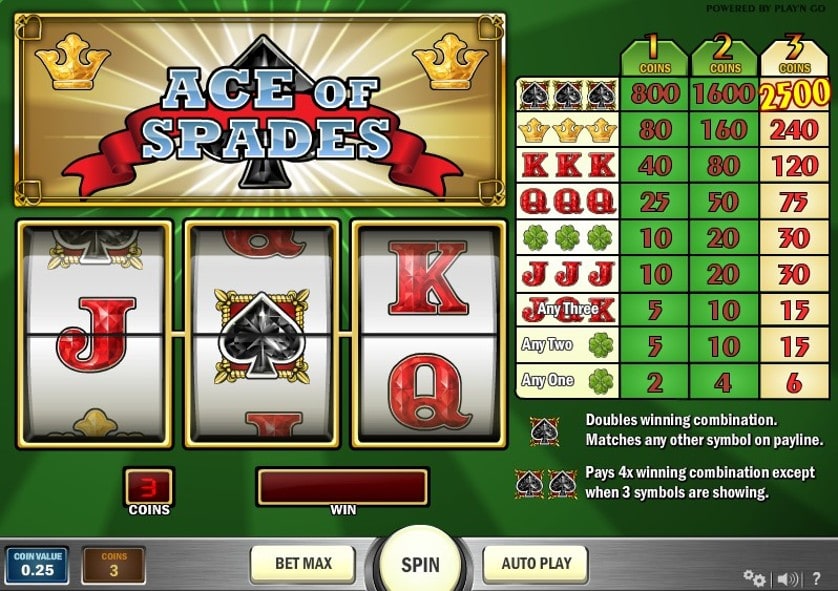 Joacă Gratis Ace of Spades