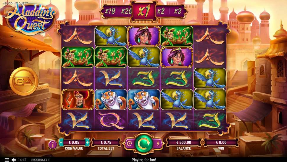 Joacă gratis Aladdin’s Quest