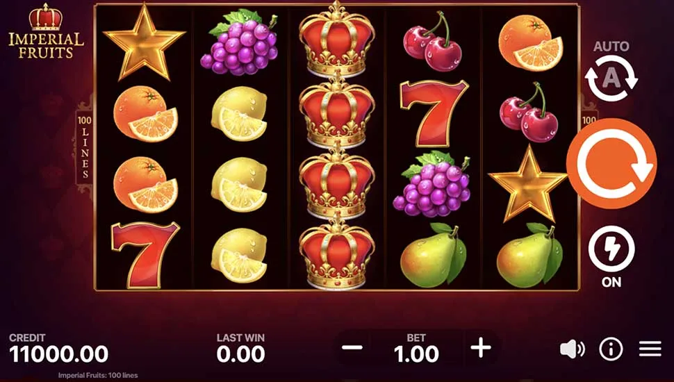 Joacă gratis Imperial Fruits: 100 Lines