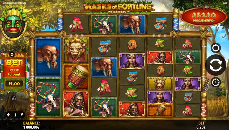 Joacă gratis Masks of Fortune Megaways