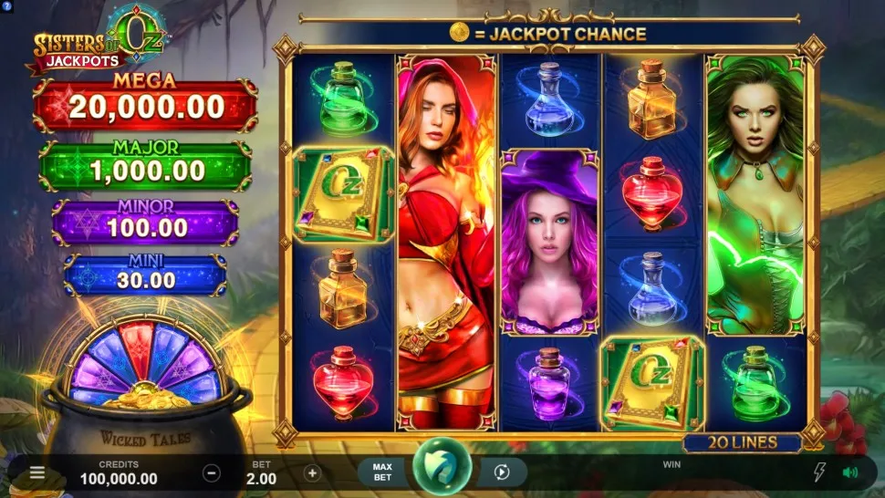 Joacă gratis Sisters of Oz Jackpots