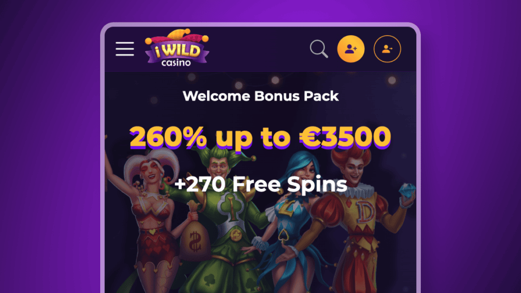 Accesează platforma de casino iWild direct de pe pagina noastră
