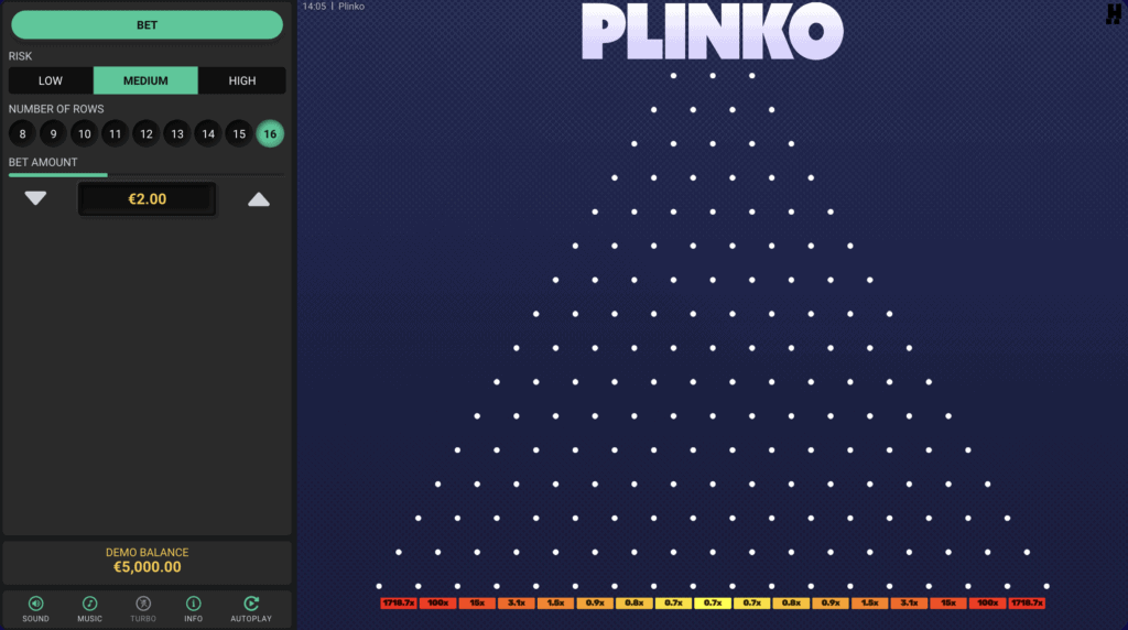 Joacă gratis Plinko