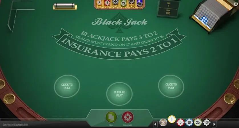 Joacă gratis European Blackjack MH