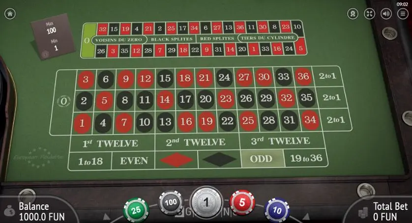 Joacă gratis European Roulette