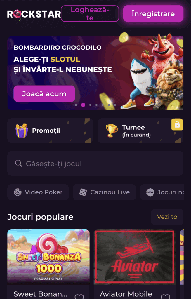 Click pe butonul "Citește Recenzia" Rockstar casino