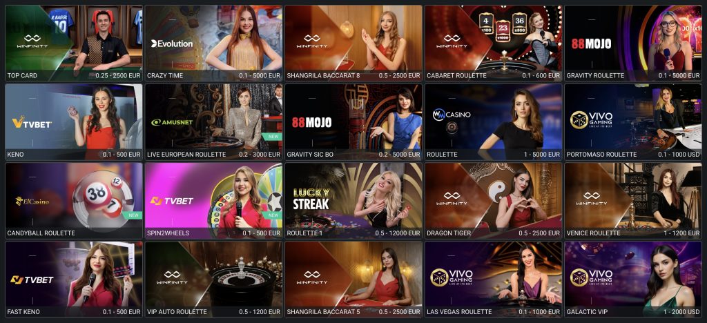 Planbet Casino - Live casino