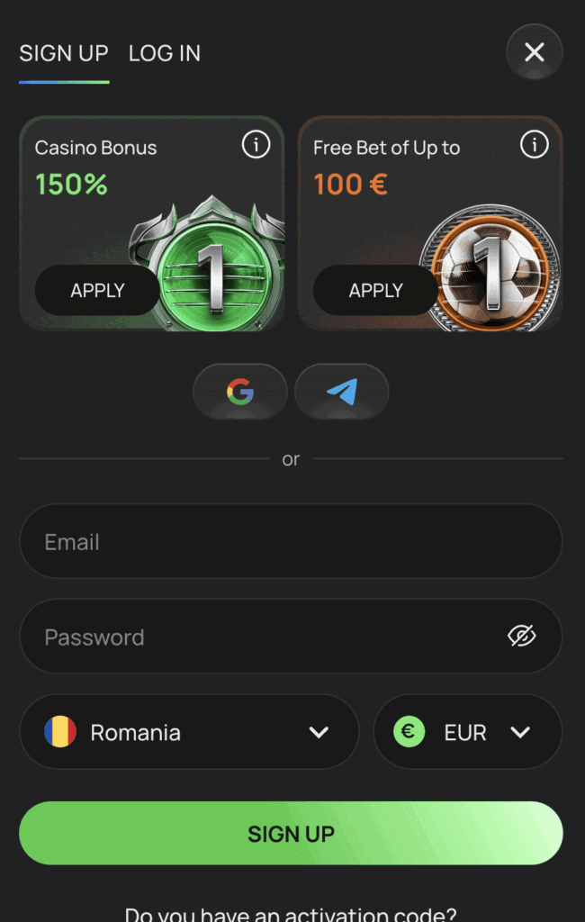 Alege-ți varianta comodă de creare a contului dintre cele 3 opțiuni disponibile