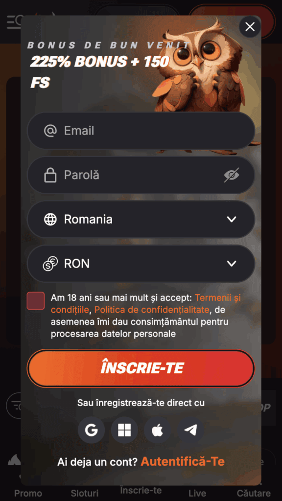 Alege una dintre cele 5 modalități de deschidere cont