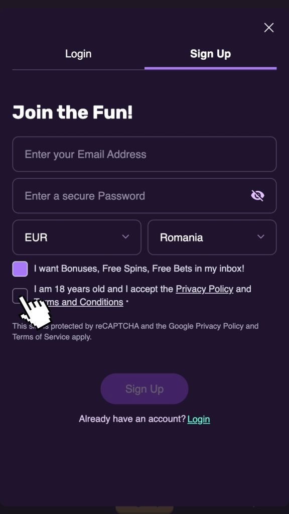 Completează cele două câmpuri goale din cererea de înscriere