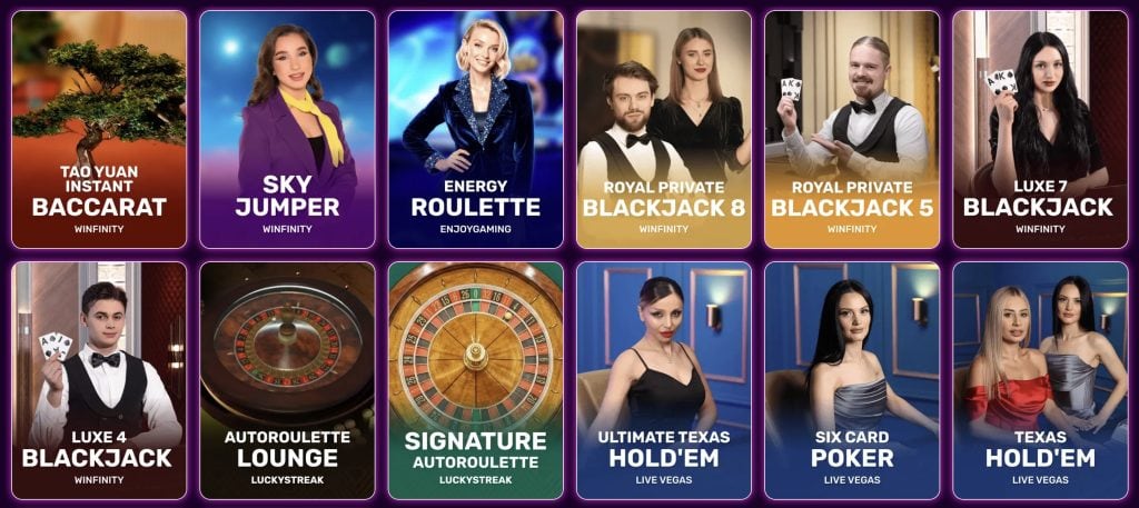 Slotrave Casino - Live Casino