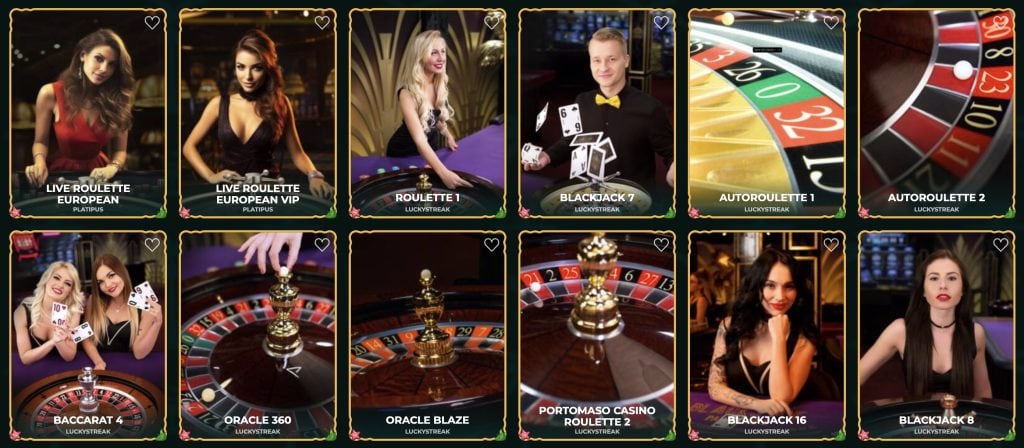 Slotrize Casino - Live casino